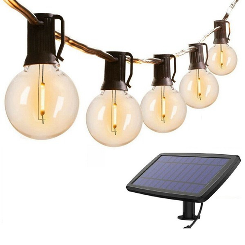 String Light Bistro - HLZS-G40 Solar Powered Led Lights Outdoor