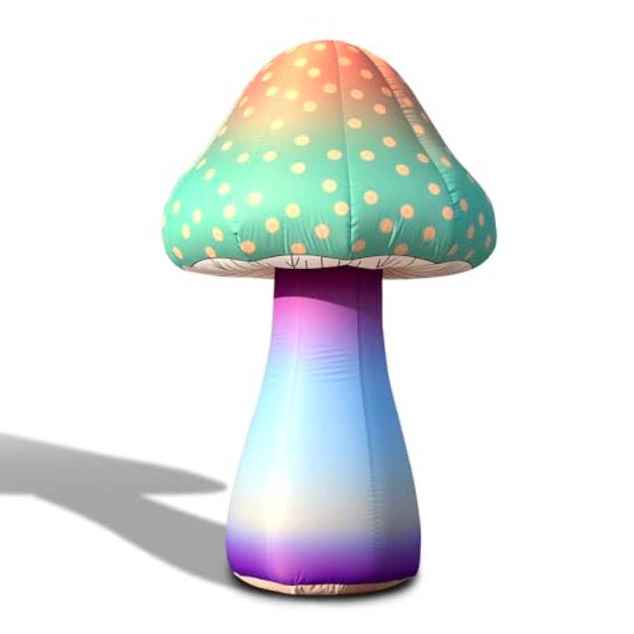 Outdoor Lighting Remote Control - 6 FT LED Inflatable Mushroom with