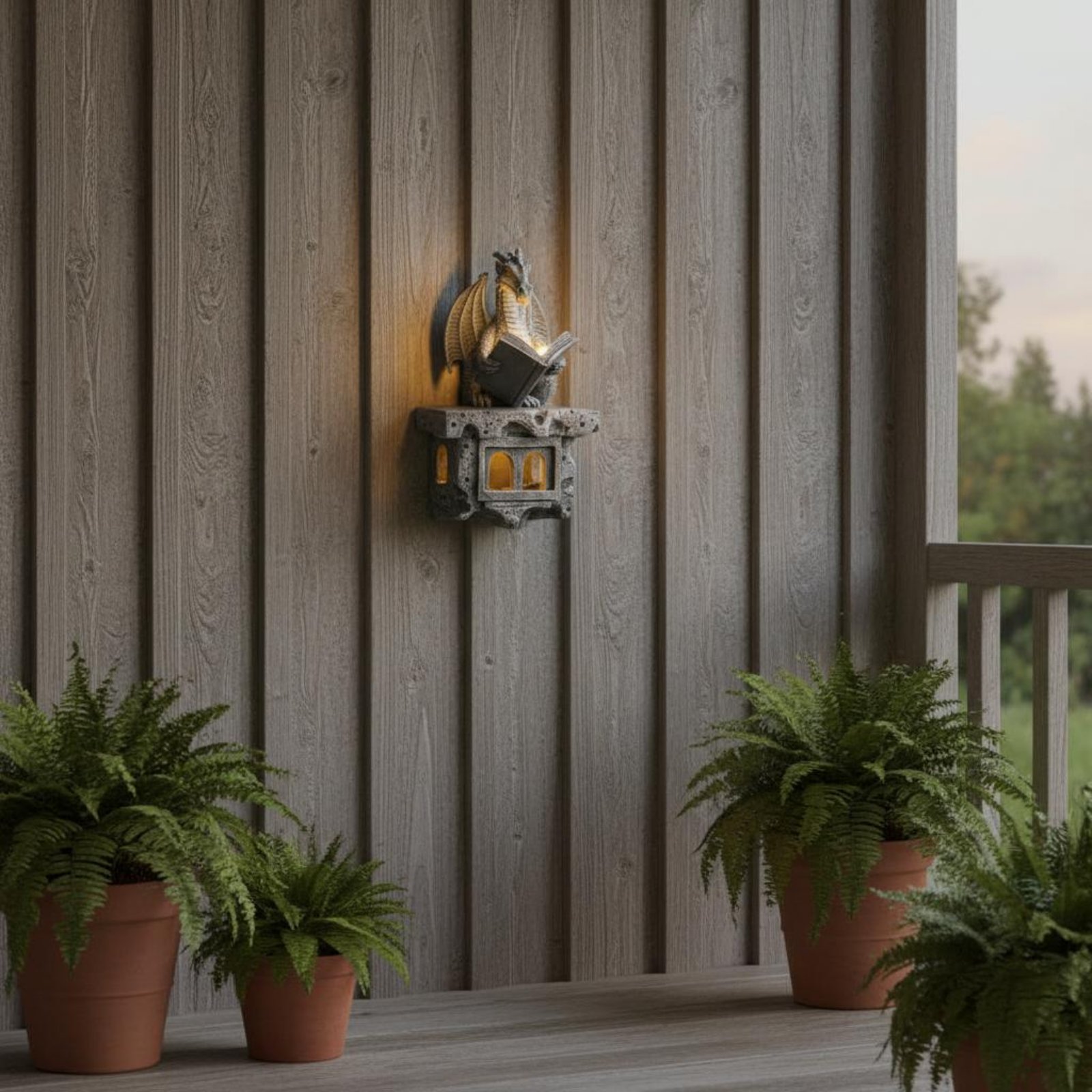 Outdoor Lighting Wall - Solar Wyvern Wall Shine Auto On/deactivate