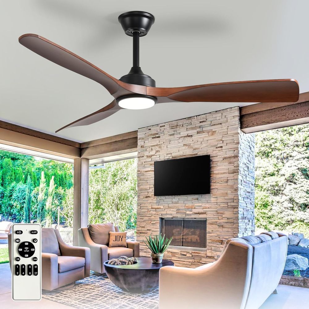 Outdoor Lighting Remote Control - 52 3-Blade Outdoor Ceiling Fan with