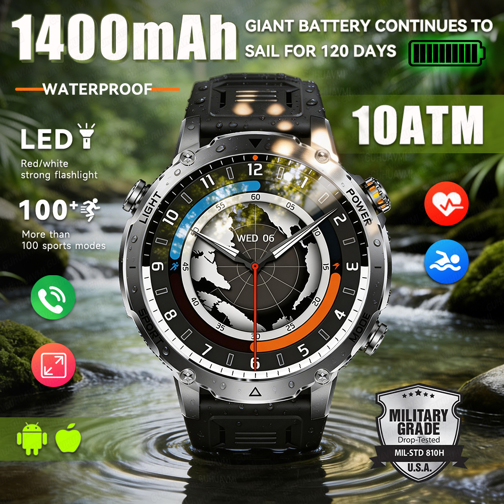 Wired Pathway Light - 2026 New Military Smart Watch Men