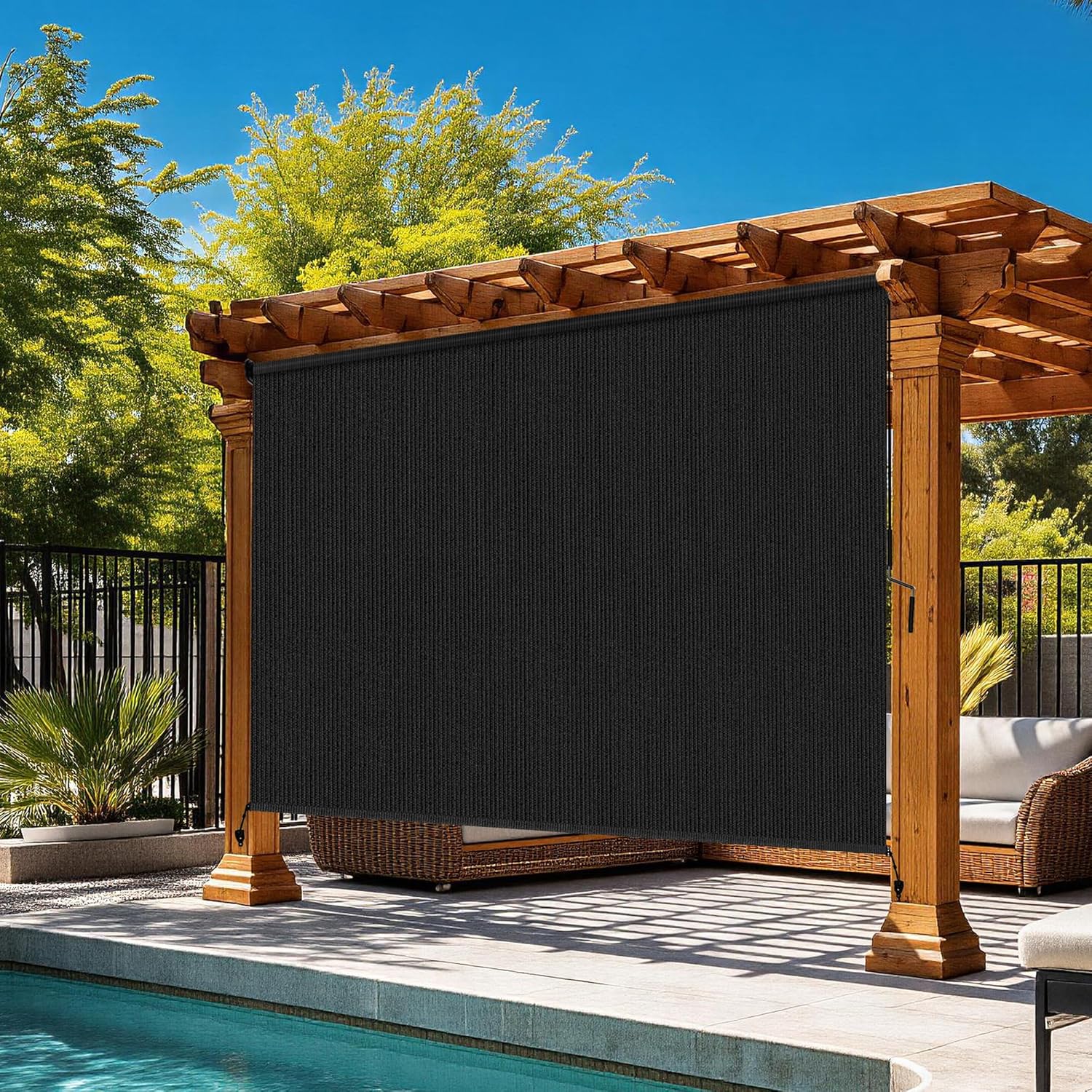 Outdoor Lighting Design - Outdoor Roller Shades for Patio, 90%