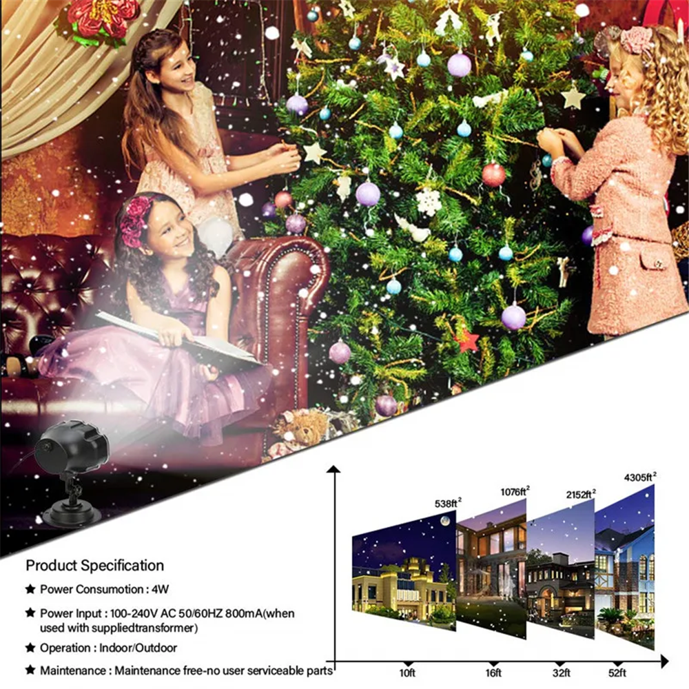 DACHAN Snowfall LED Light Proj - огляд і ціна Outdoor Lighting Remote Control