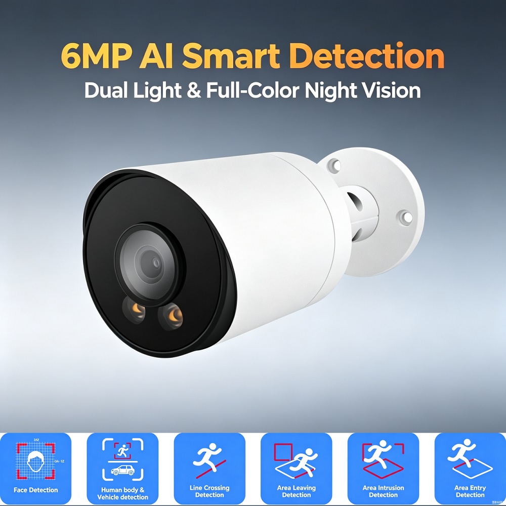 6MP POE IP67 Camera Dual Light - огляд і ціна Outdoor Lighting No Electricity