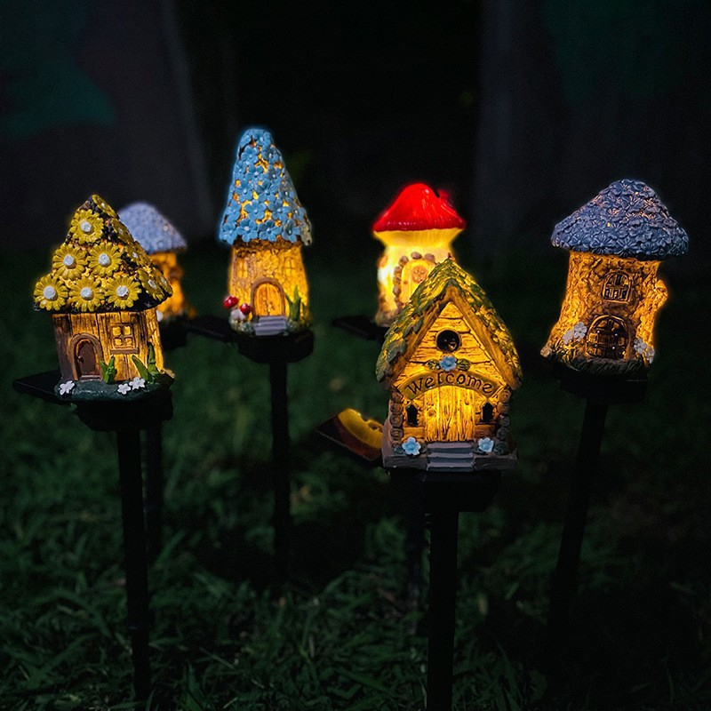 Solar Powered Mushroom Lights  - огляд і ціна Outdoor Lighting Yard Stakes