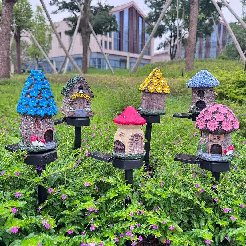 Solar Powered Mushroom Lights  - огляд і ціна Outdoor Lighting Yard Stakes