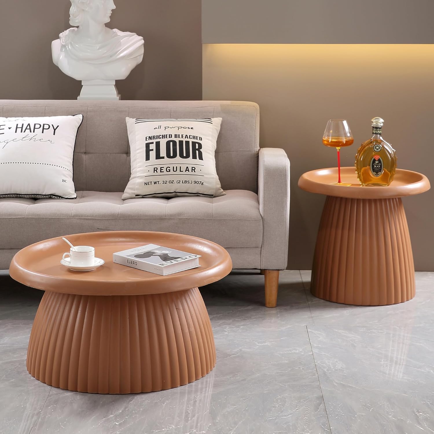 Round Light Terracotta MGO Cof - огляд і ціна Outdoor Lighting Mid Century Modern