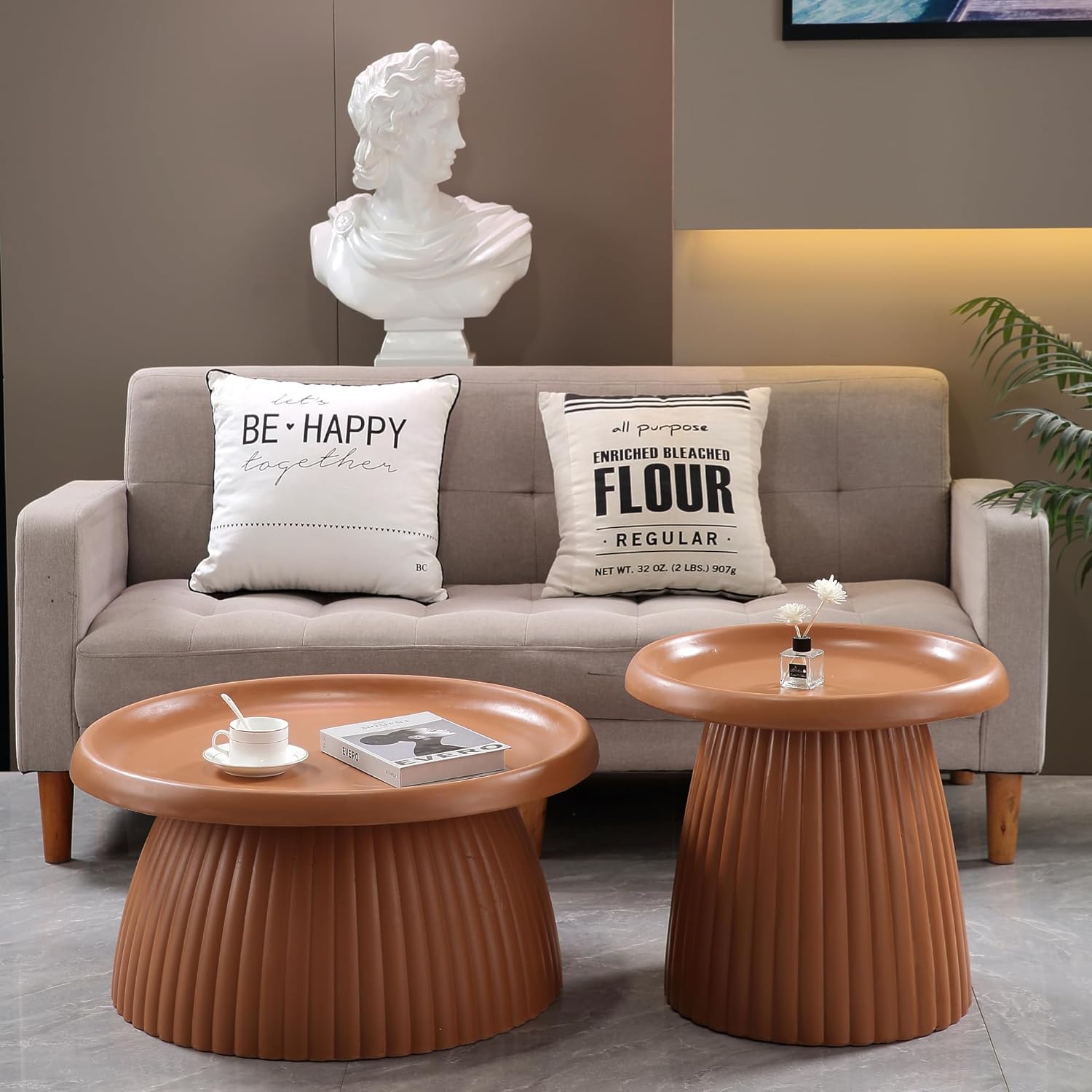 Round Light Terracotta MGO Cof - огляд і ціна Outdoor Lighting Mid Century Modern