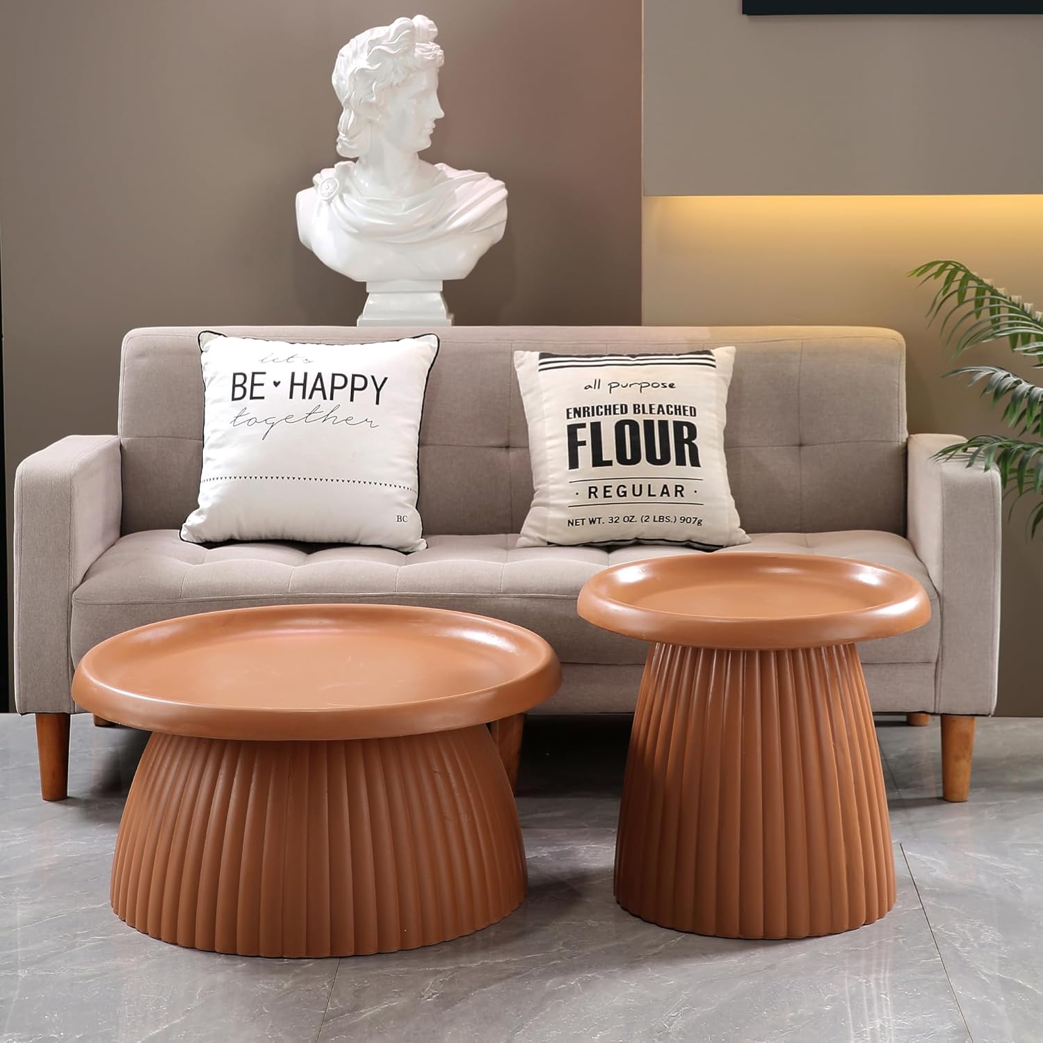 Round Light Terracotta MGO Cof - огляд і ціна Outdoor Lighting Mid Century Modern
