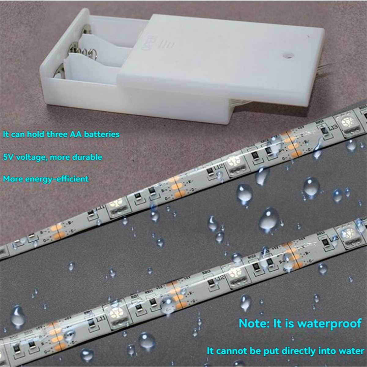 AT59 DC 5V 5050 RGB Strip LED  - огляд і ціна Outdoor Lighting Strip