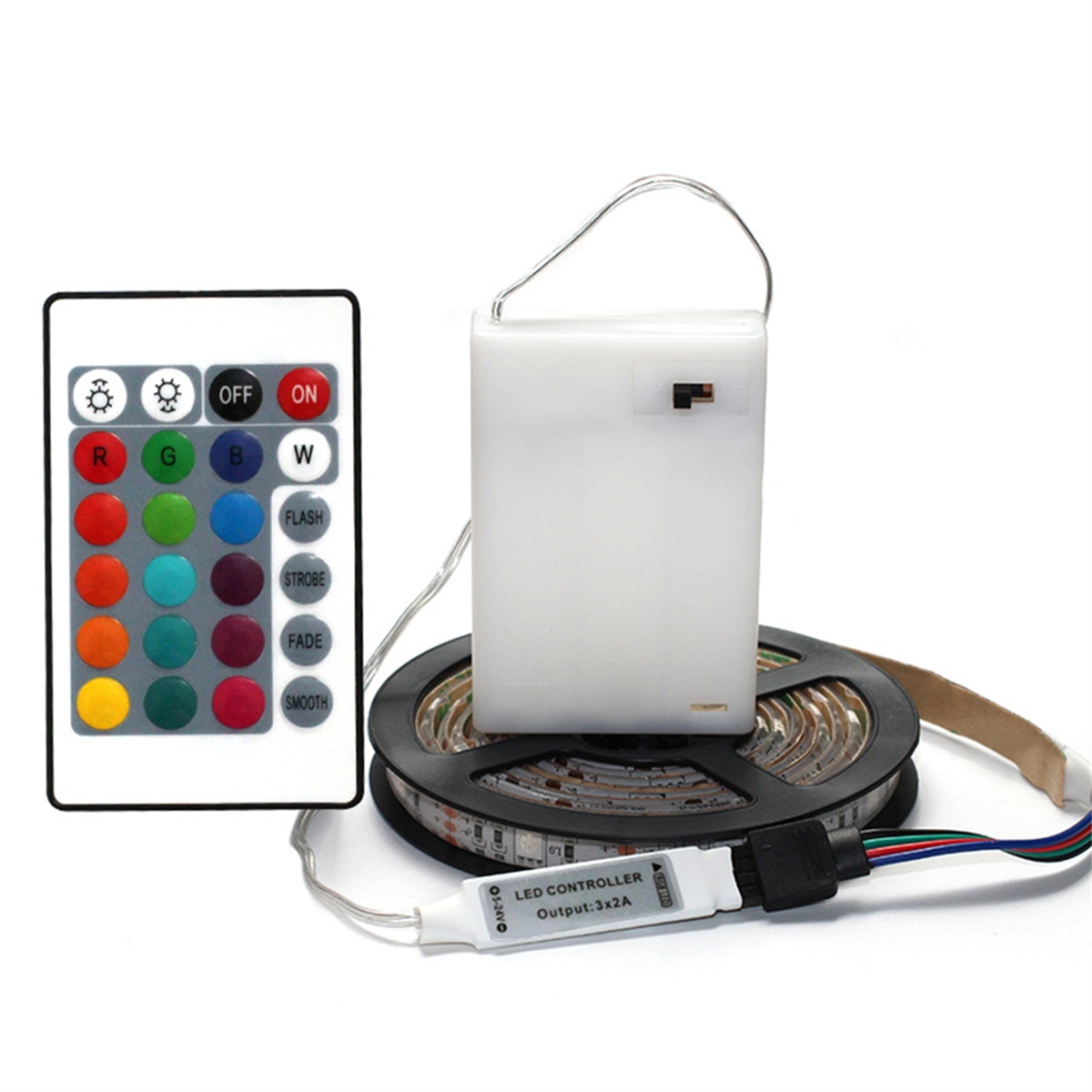 AT59 DC 5V 5050 RGB Strip LED  - огляд і ціна Outdoor Lighting Strip