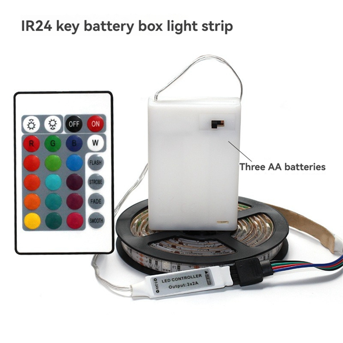 AT59 DC 5V 5050 RGB Strip LED  - огляд і ціна Outdoor Lighting Strip