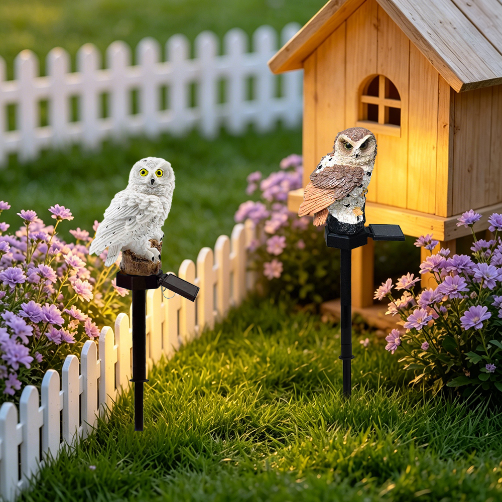 Owl Solar Light, Resin Owl Gro - огляд і ціна Zinc Outdoor Lighting