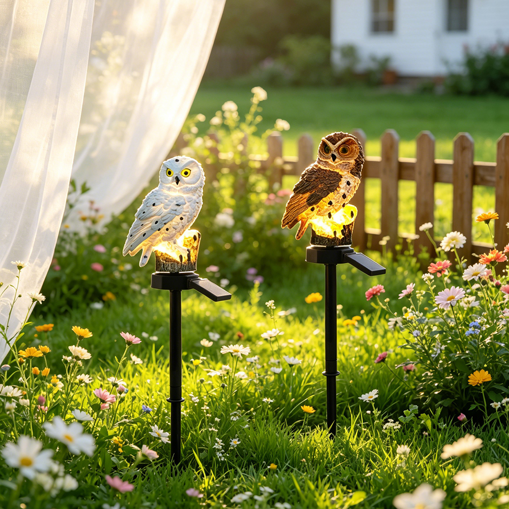 Owl Solar Light, Resin Owl Gro - огляд і ціна Zinc Outdoor Lighting
