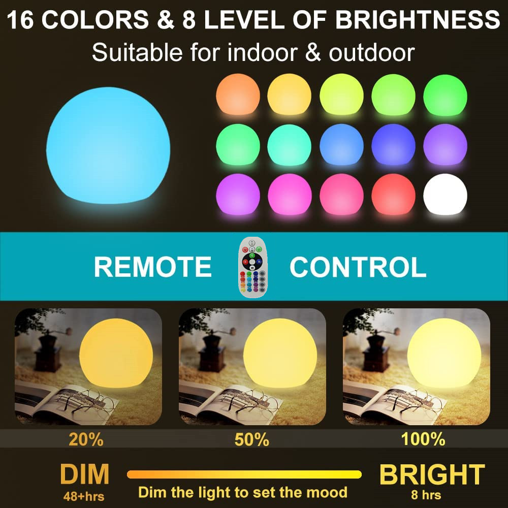 Rechargeable LED Glowing Ball  - огляд і ціна Outdoor Lighting Manufacturers
