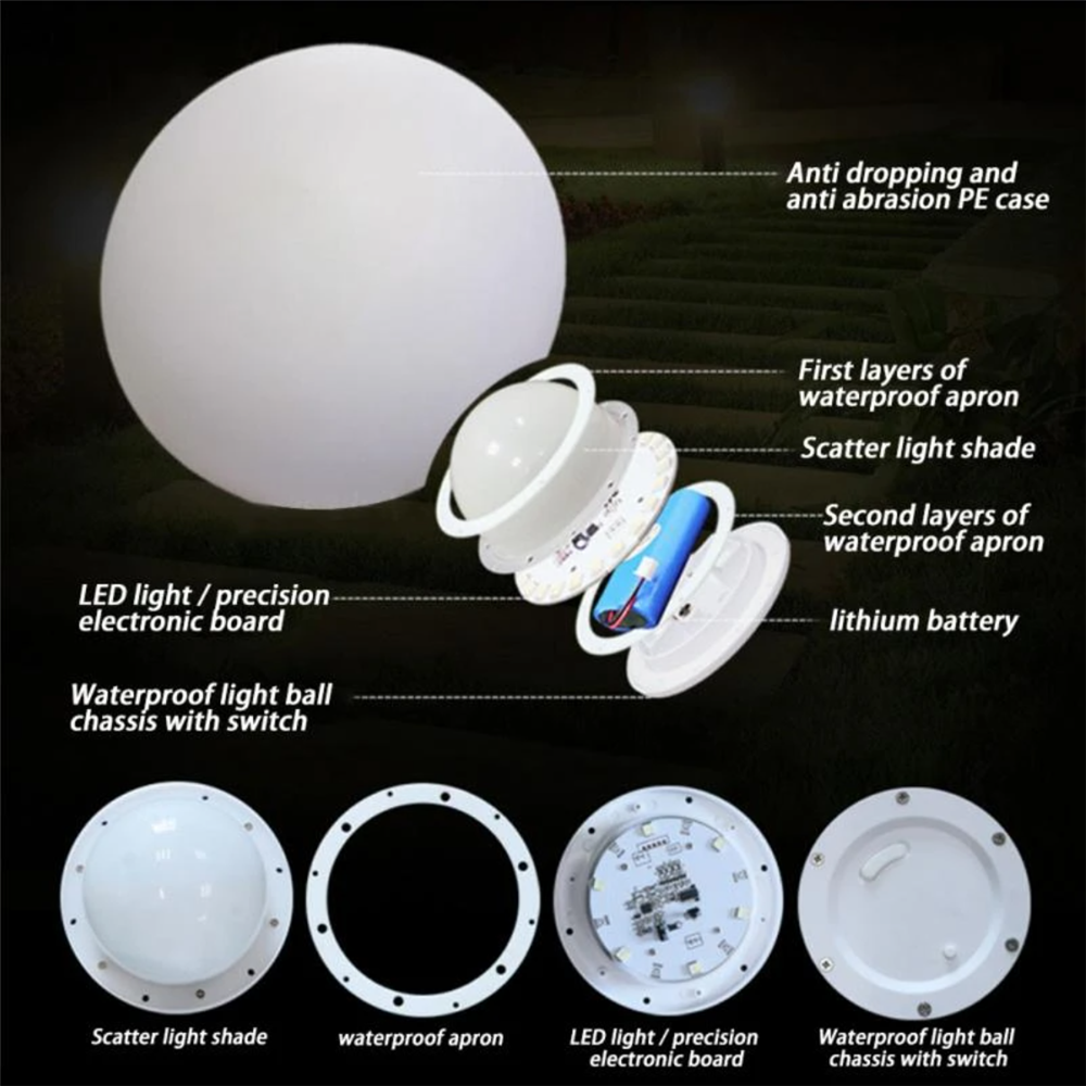 Rechargeable LED Glowing Ball  - огляд і ціна Outdoor Lighting Manufacturers