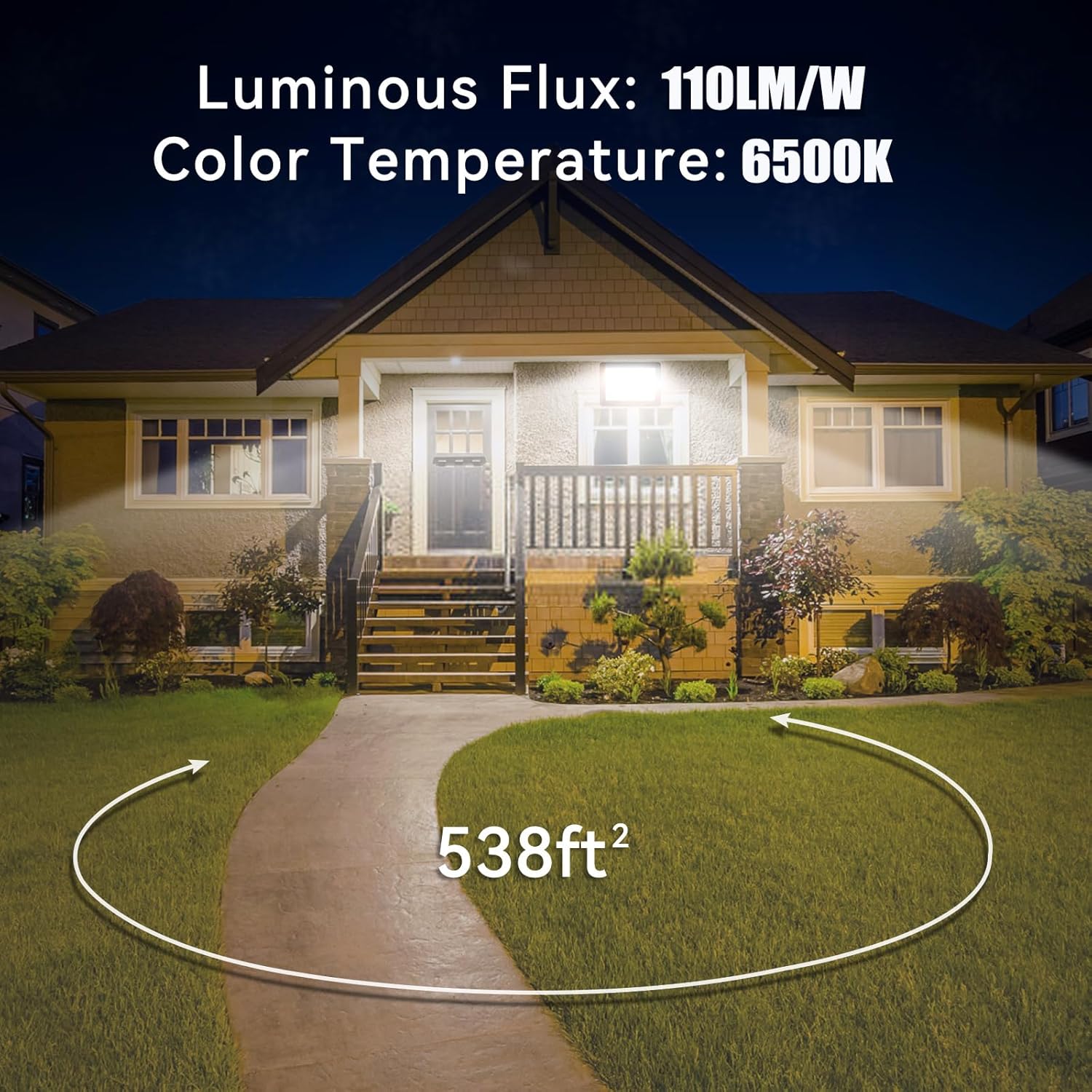 100W LED Flood Light, 11000lm  - огляд і ціна Outdoor Lighting Led