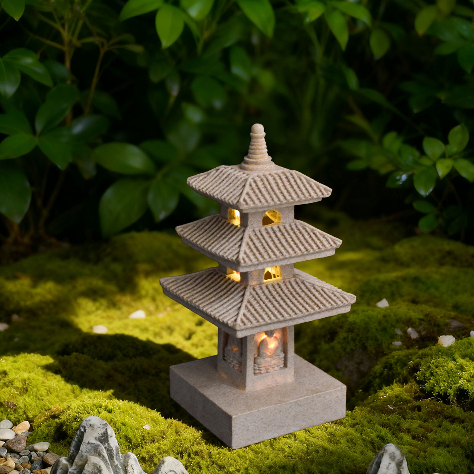 Solar Pagoda Lantern Garden St - огляд і ціна Outdoor Lighting Driveway