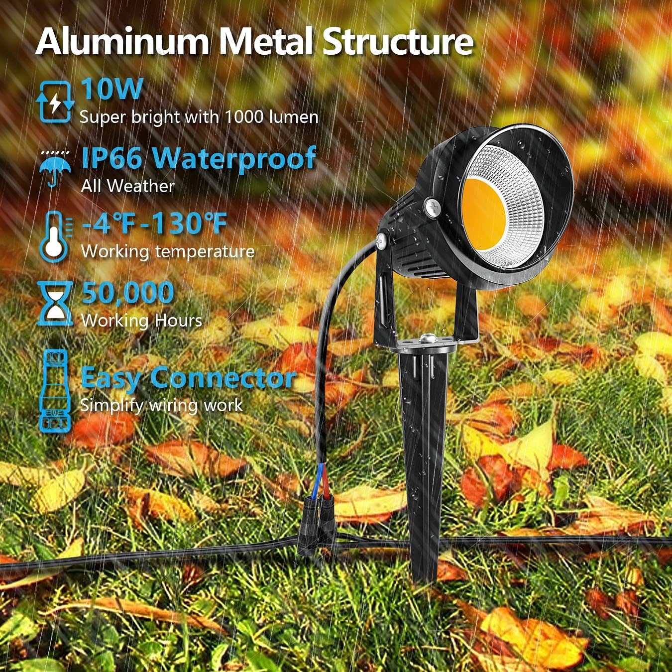 10W LED Landscape Lights with  - огляд і ціна Outdoor Lighting Led