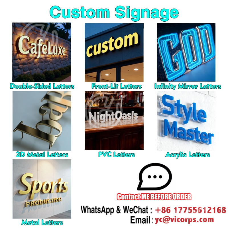 Custom Acrylic Signs Sign Led  - огляд і ціна Outdoor Lighting Wall