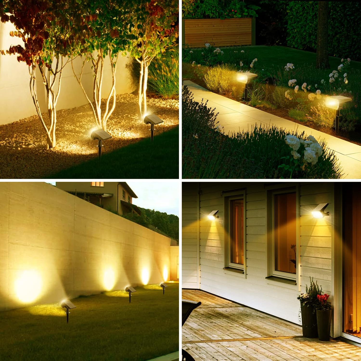 Solar Spot Lights Outdoor 8 Pa - огляд і ціна Outdoor Lighting Driveway