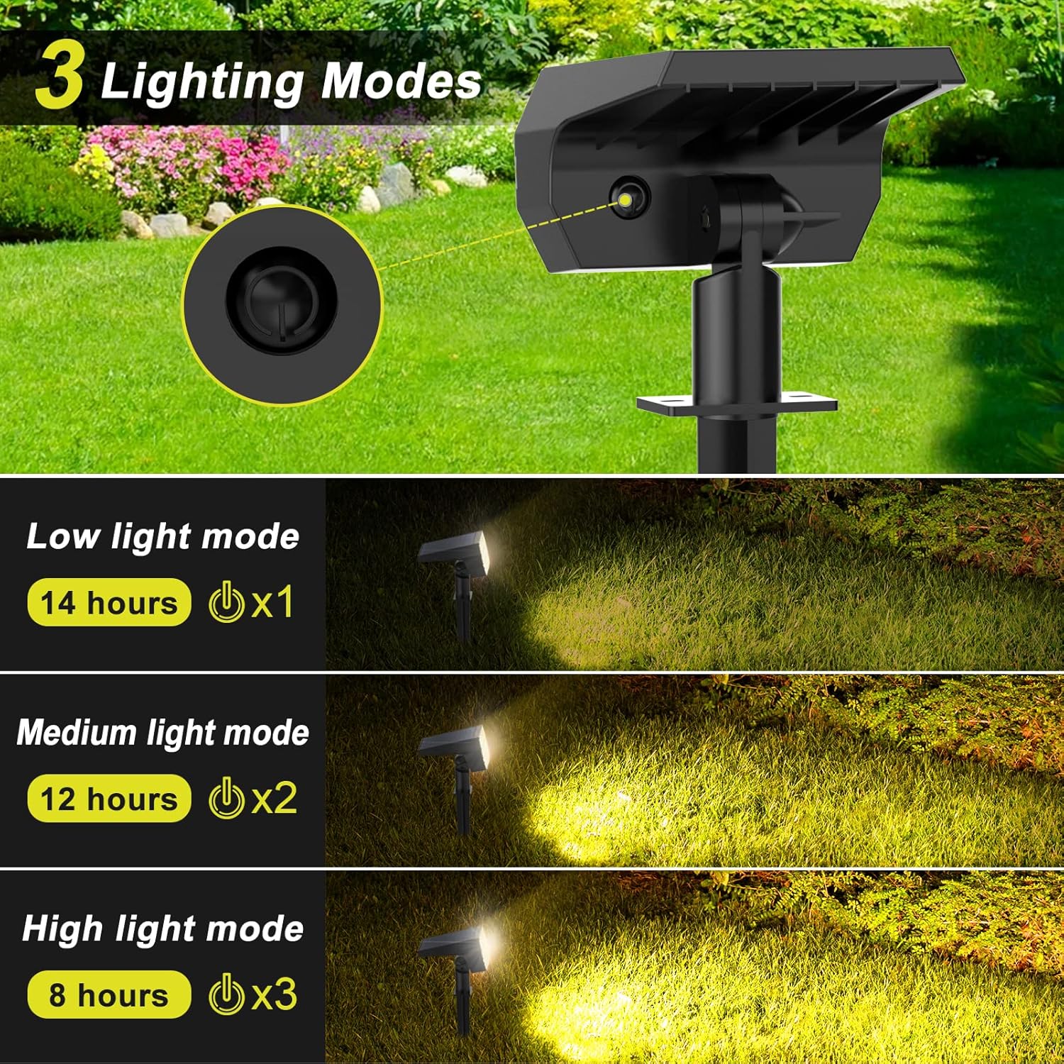 Solar Spot Lights Outdoor 8 Pa - огляд і ціна Outdoor Lighting Driveway