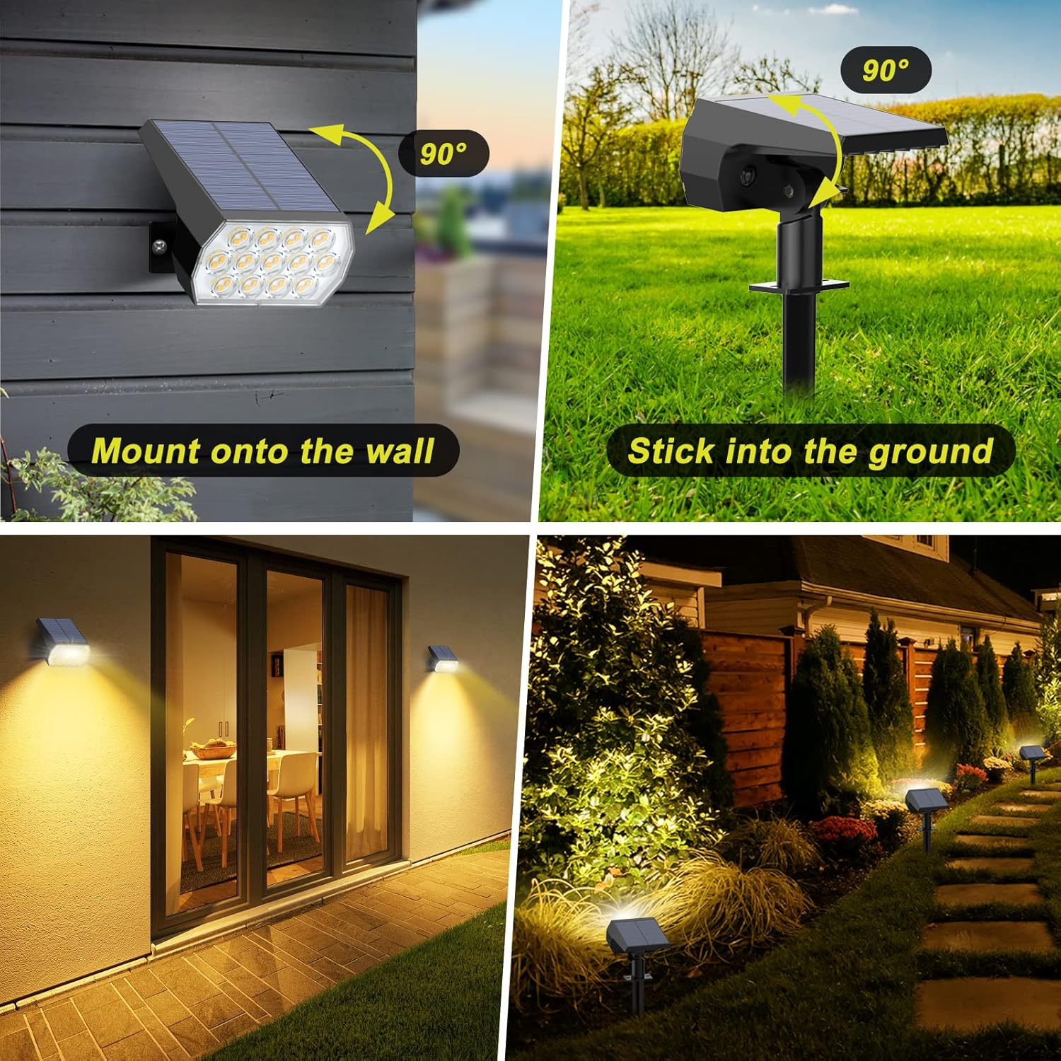 Solar Spot Lights Outdoor 8 Pa - огляд і ціна Outdoor Lighting Driveway