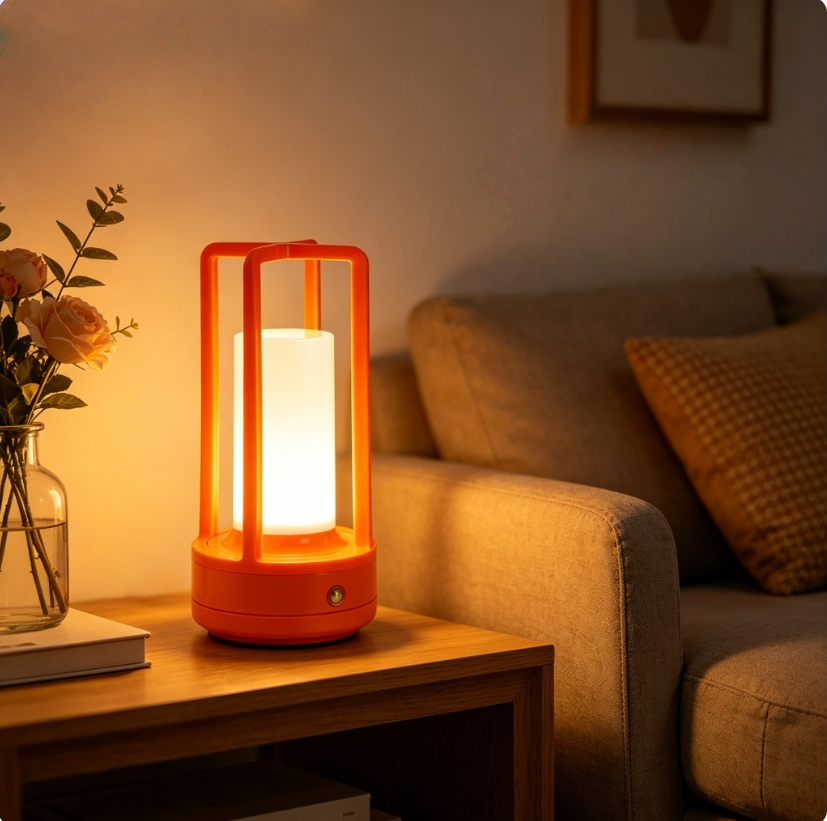 Modern Orange Cage Table Lamp  - огляд і ціна Outdoor Lighting Led