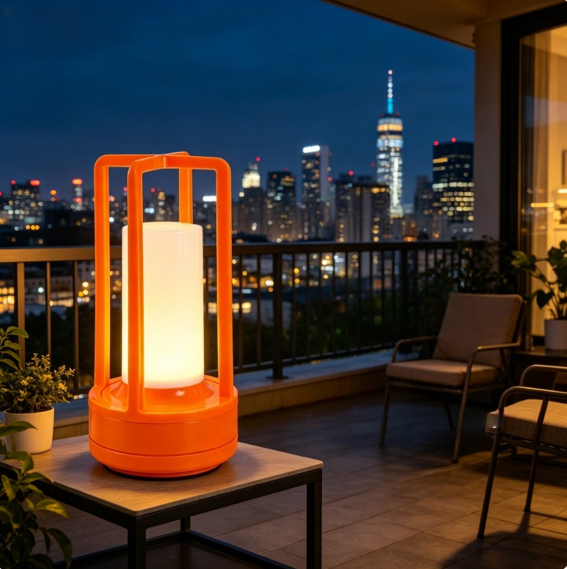 Modern Orange Cage Table Lamp  - огляд і ціна Outdoor Lighting Led