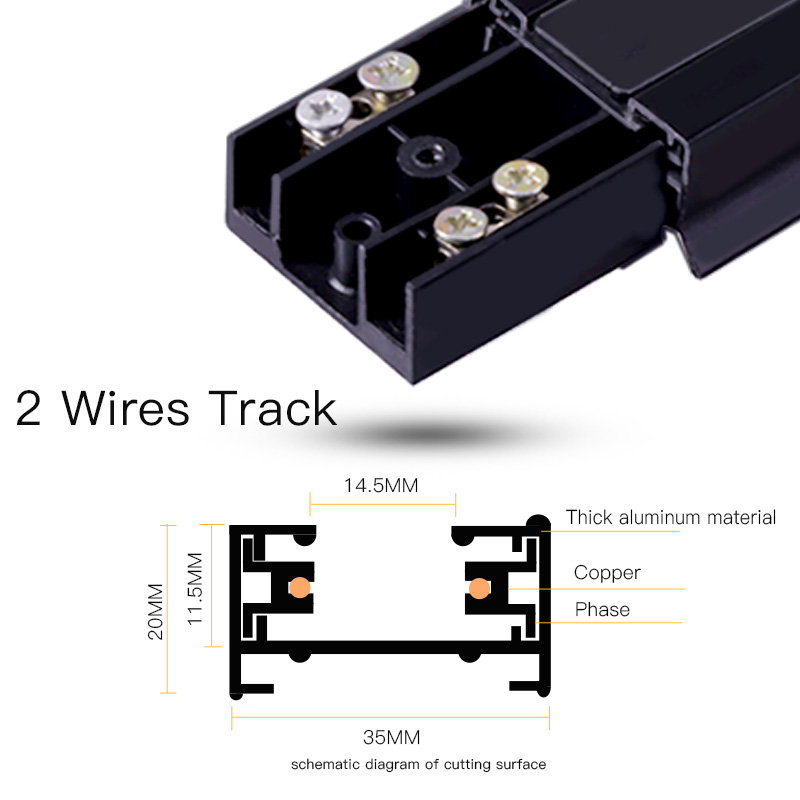 LED Track Light Rail 0.5M 1M 2 - огляд і ціна Wired Pathway Light
