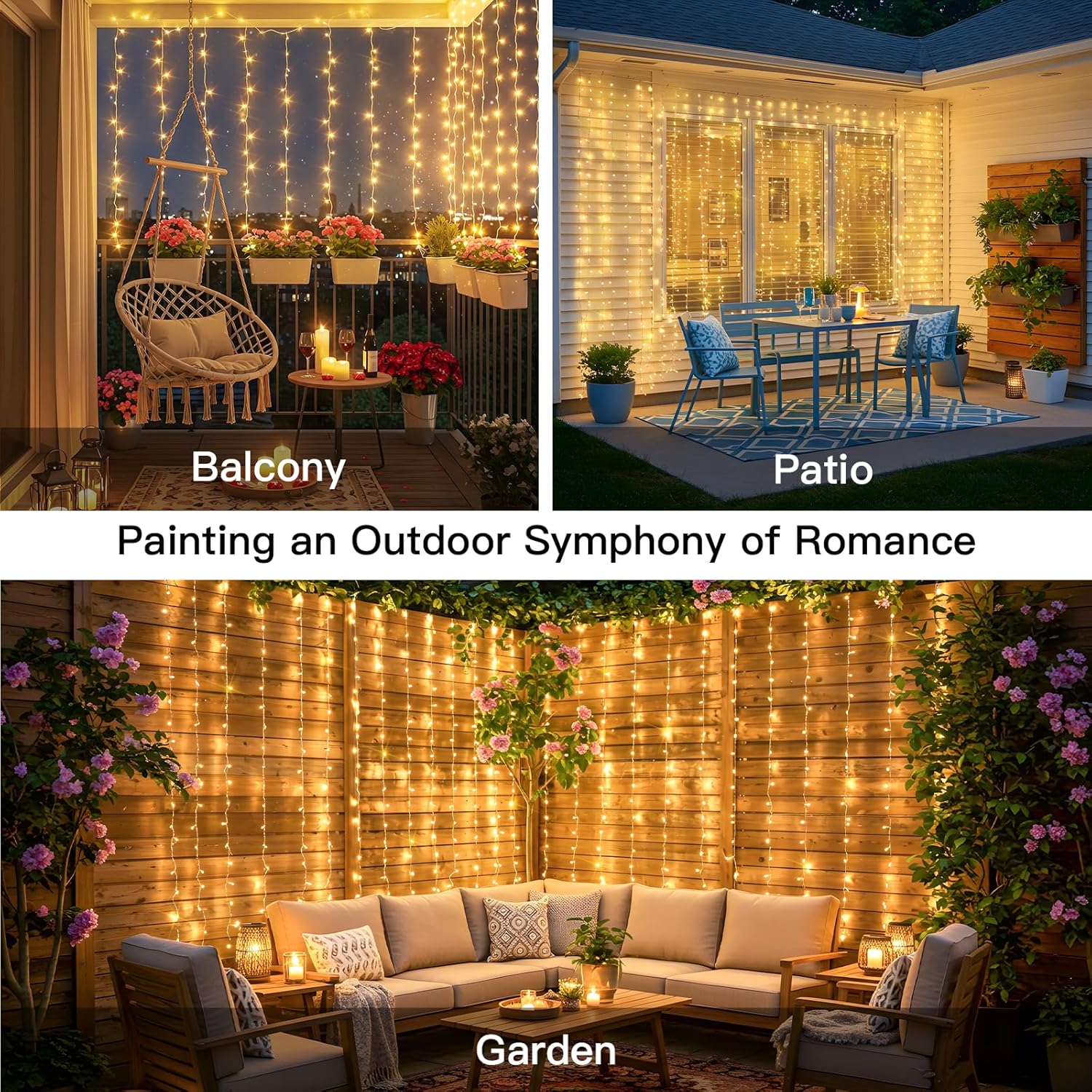 Curtain Lights For Bedroom 200 - огляд і ціна Outdoor Lighting Wall