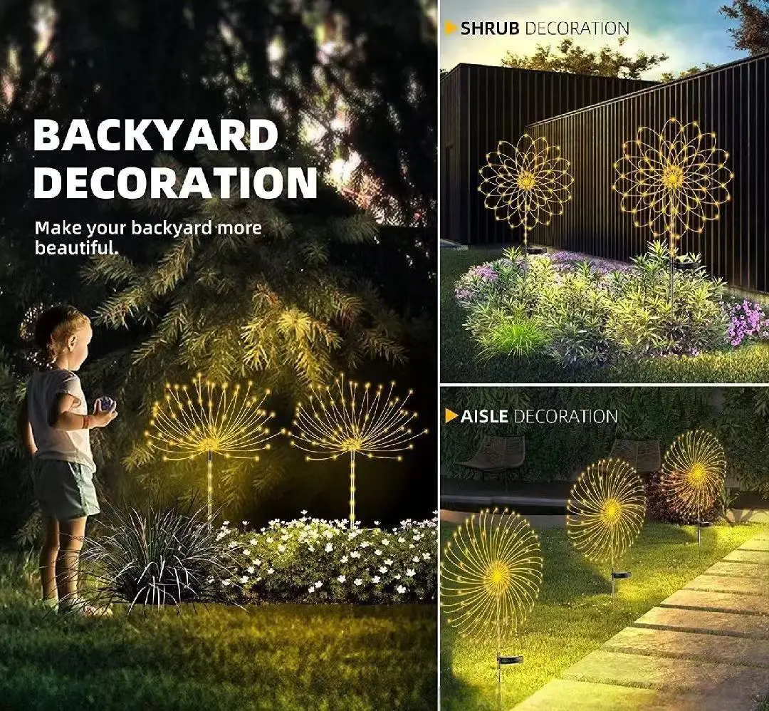 Solar Garden Lights 200LED Wat - огляд і ціна Wired Pathway Light