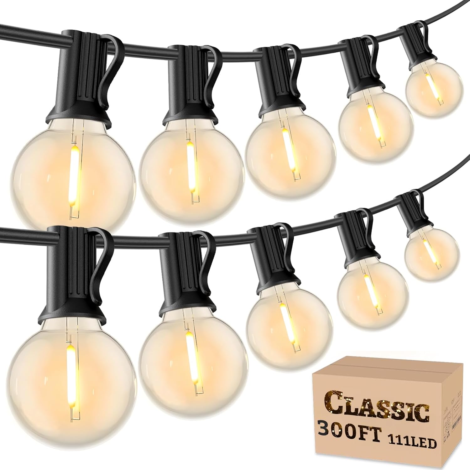 300FT Outdoor String Lights, G - огляд і ціна String Light Bistro