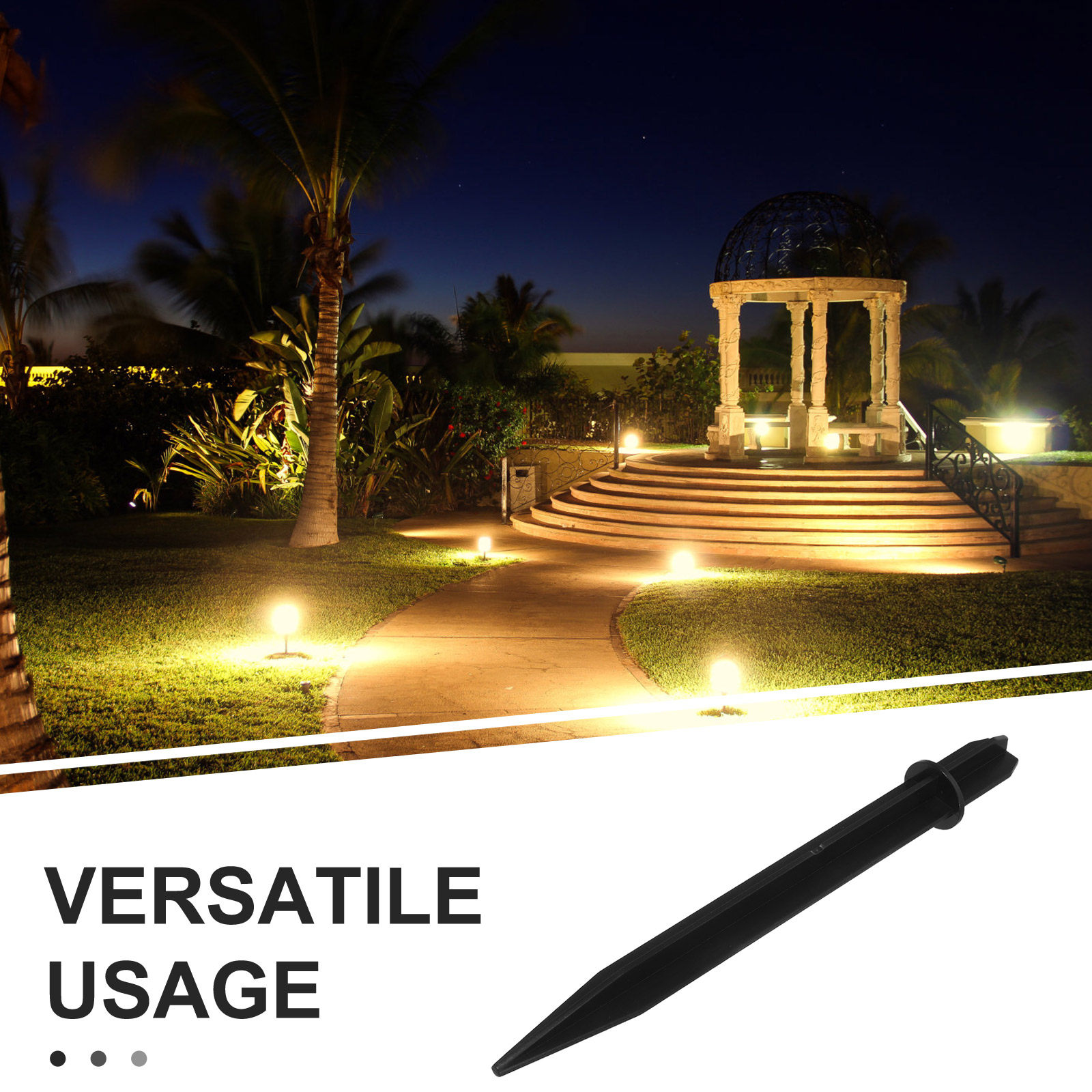 10Pcs Plastic Garden Stakes So - огляд і ціна Outdoor Lighting Yard Stakes