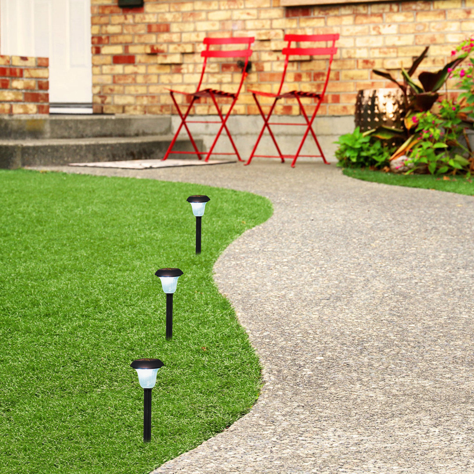 10Pcs Plastic Garden Stakes So - огляд і ціна Outdoor Lighting Yard Stakes