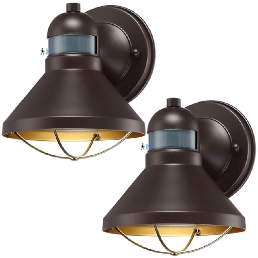 2 Pack Motion Sensor Outdoor L - огляд і ціна Outdoor Lighting Wall