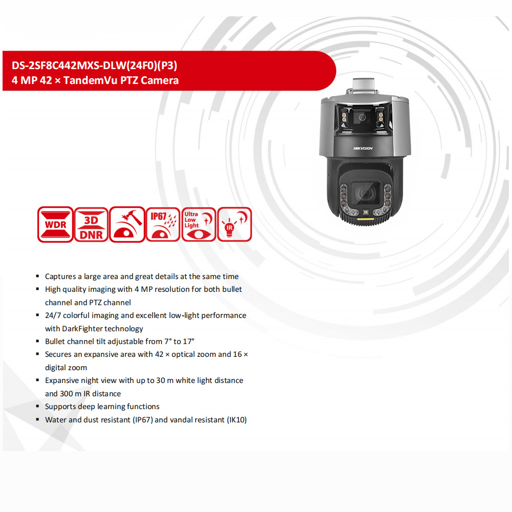 Hikvision PTZ Camera DS-2SF8C4 - огляд і ціна Outdoor Lighting No Electricity
