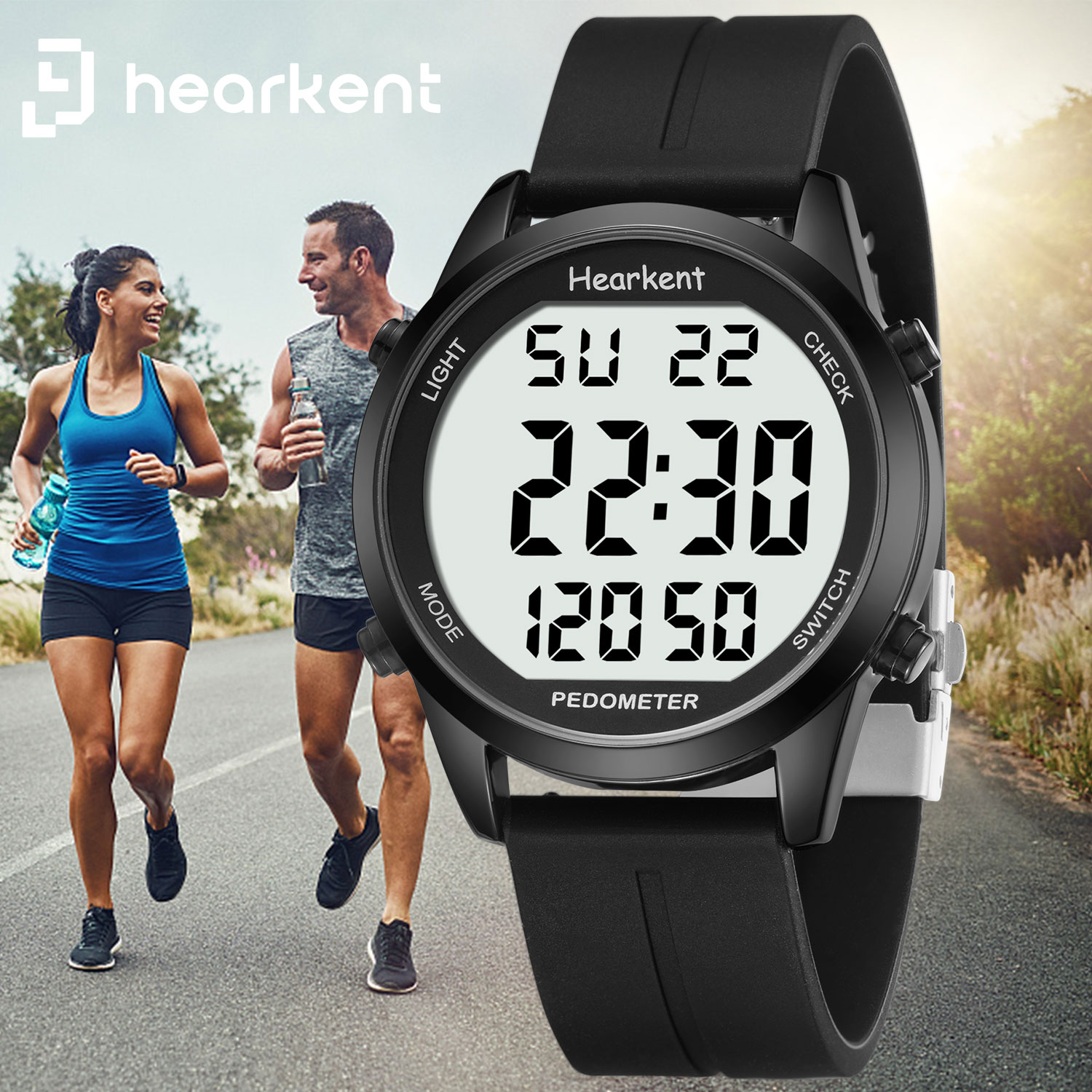 Hearkent Pedometer Watch Men/W - огляд і ціна Outdoor Lighting For Steps