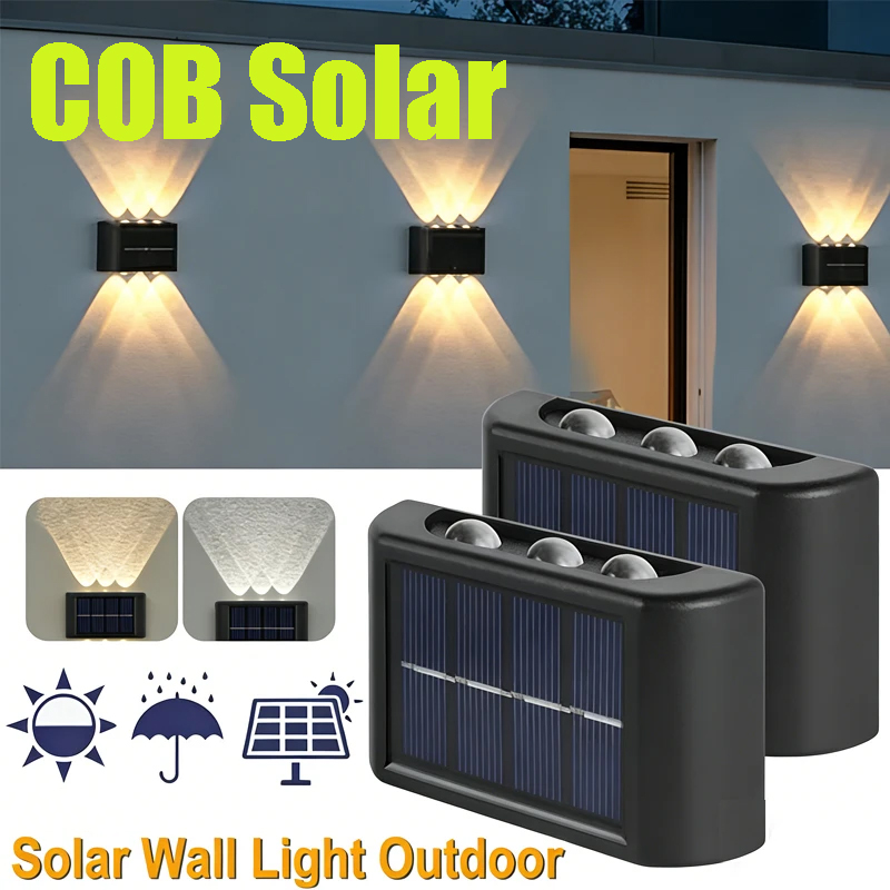 COB Solar Wall Lamp Outdoor Wa - огляд і ціна Outdoor Lighting Wall