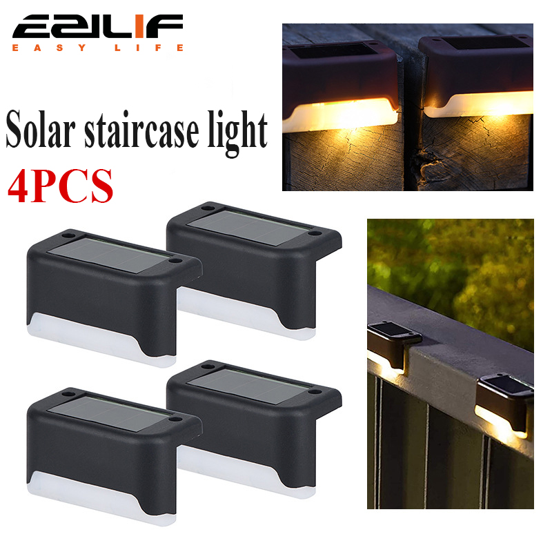 4PCS Solar Deck Light Outdoor  - огляд і ціна Outdoor Lighting For Steps
