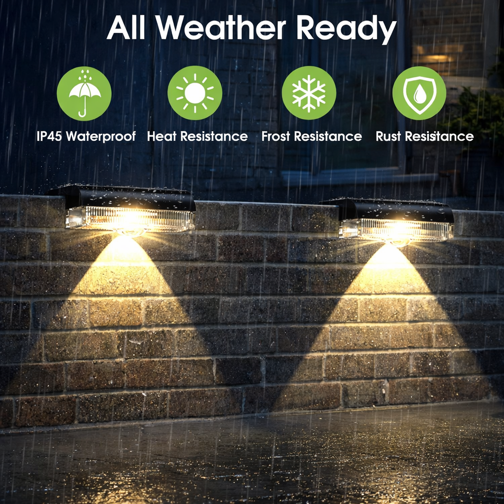 6/14 Pack Outdoor Solar Fence  - огляд і ціна Outdoor Lighting For Steps