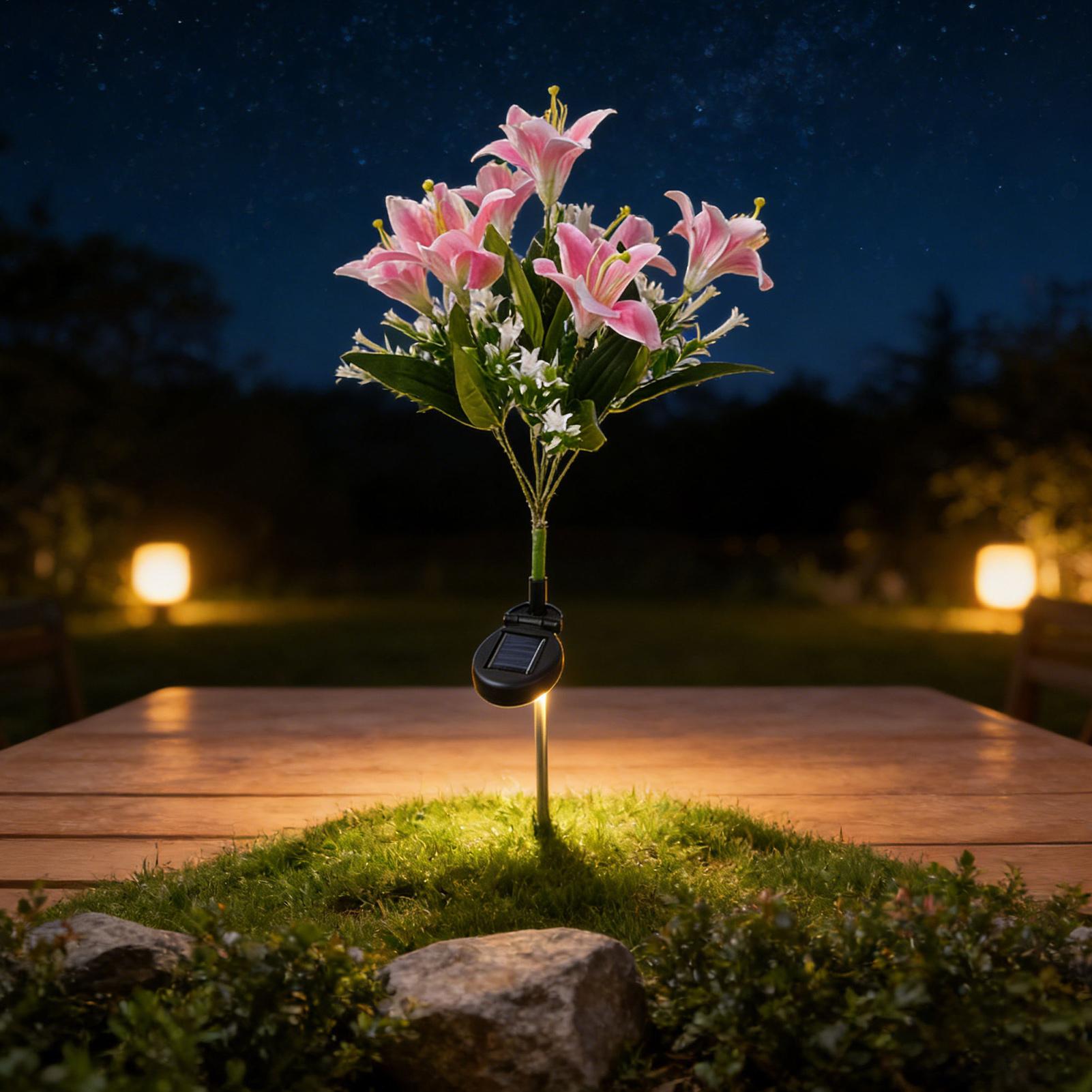 Solar Flower Lights Outdoor 7  - огляд і ціна Outdoor Lighting Yard Stakes