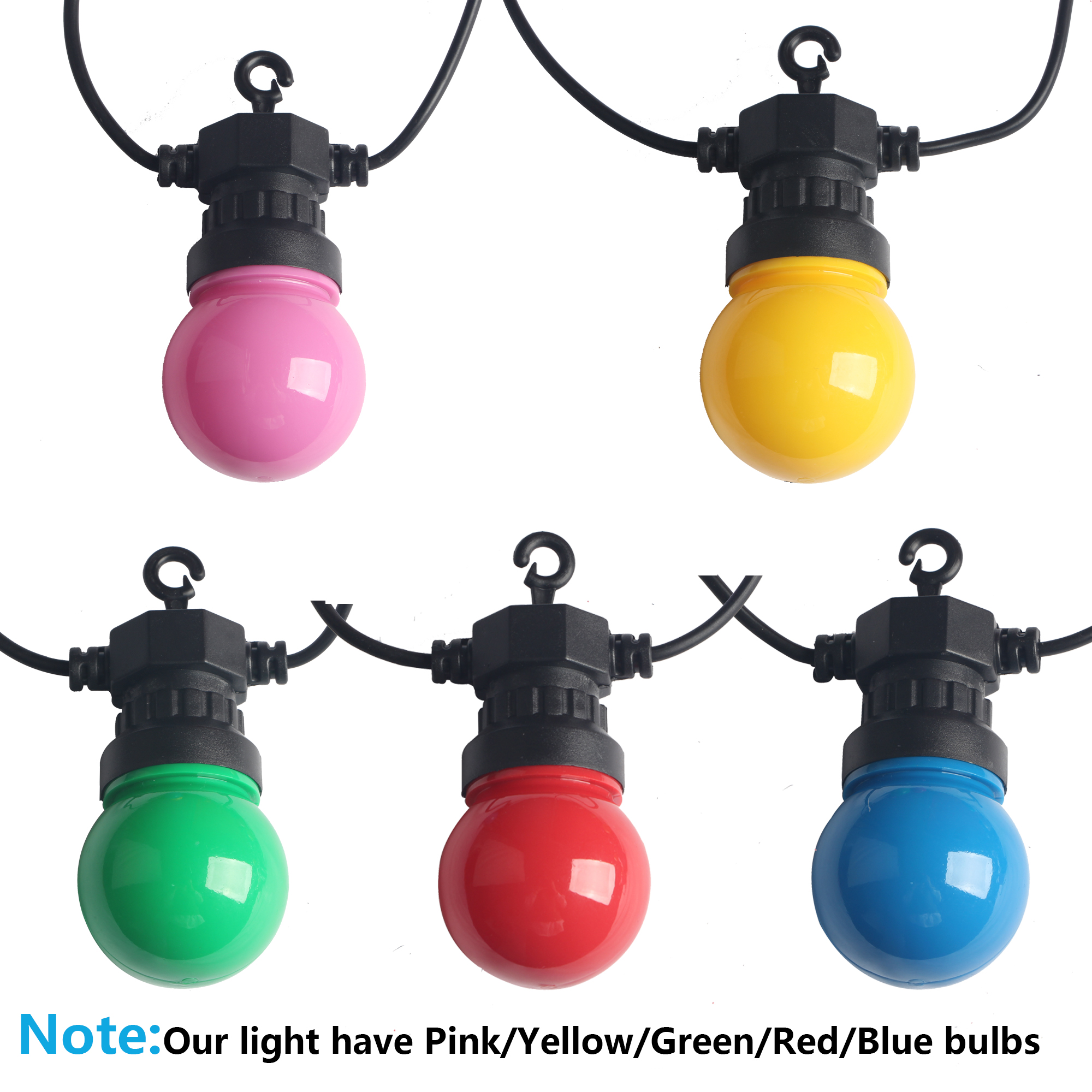 20/30 Colorful Bulb Led String - огляд і ціна Outdoor Lighting Driveway