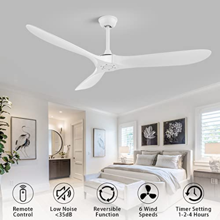 52'' Outdoor Ceiling Fan No Li - огляд і ціна Outdoor Lighting Remote Control