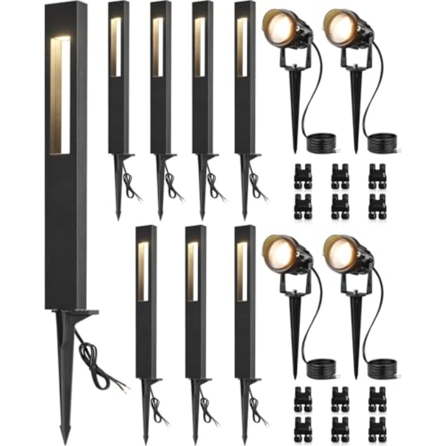 12-Pack Low Voltage Pathway Li - огляд і ціна Wired Pathway Light