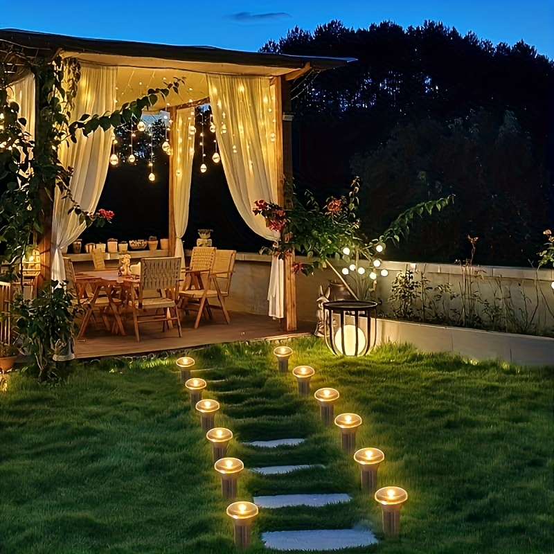 10/20Pcs Solar Pathway Lights, - огляд і ціна Outdoor Lighting Yard Stakes