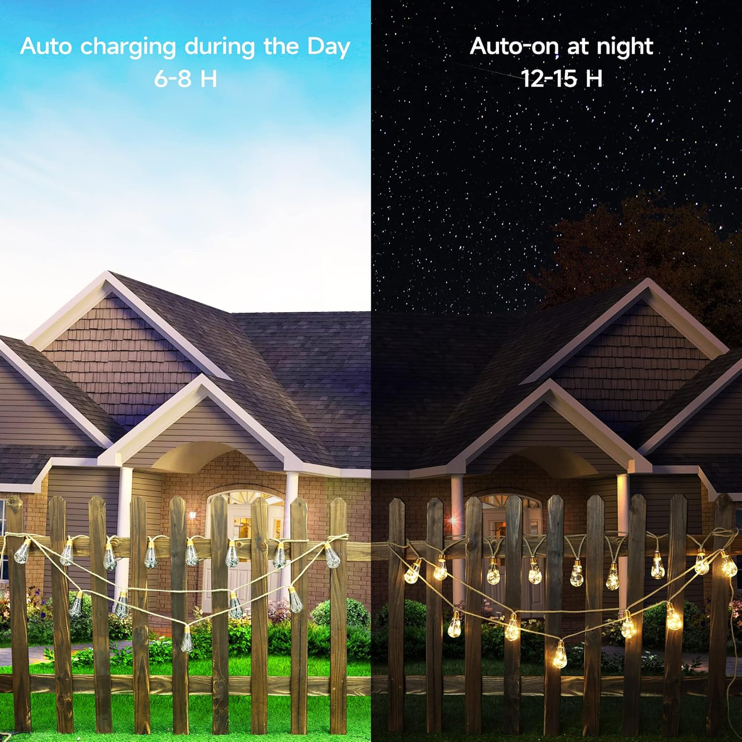 Solar Outdoor String Lights 20 - огляд і ціна Outdoor Lighting Patio