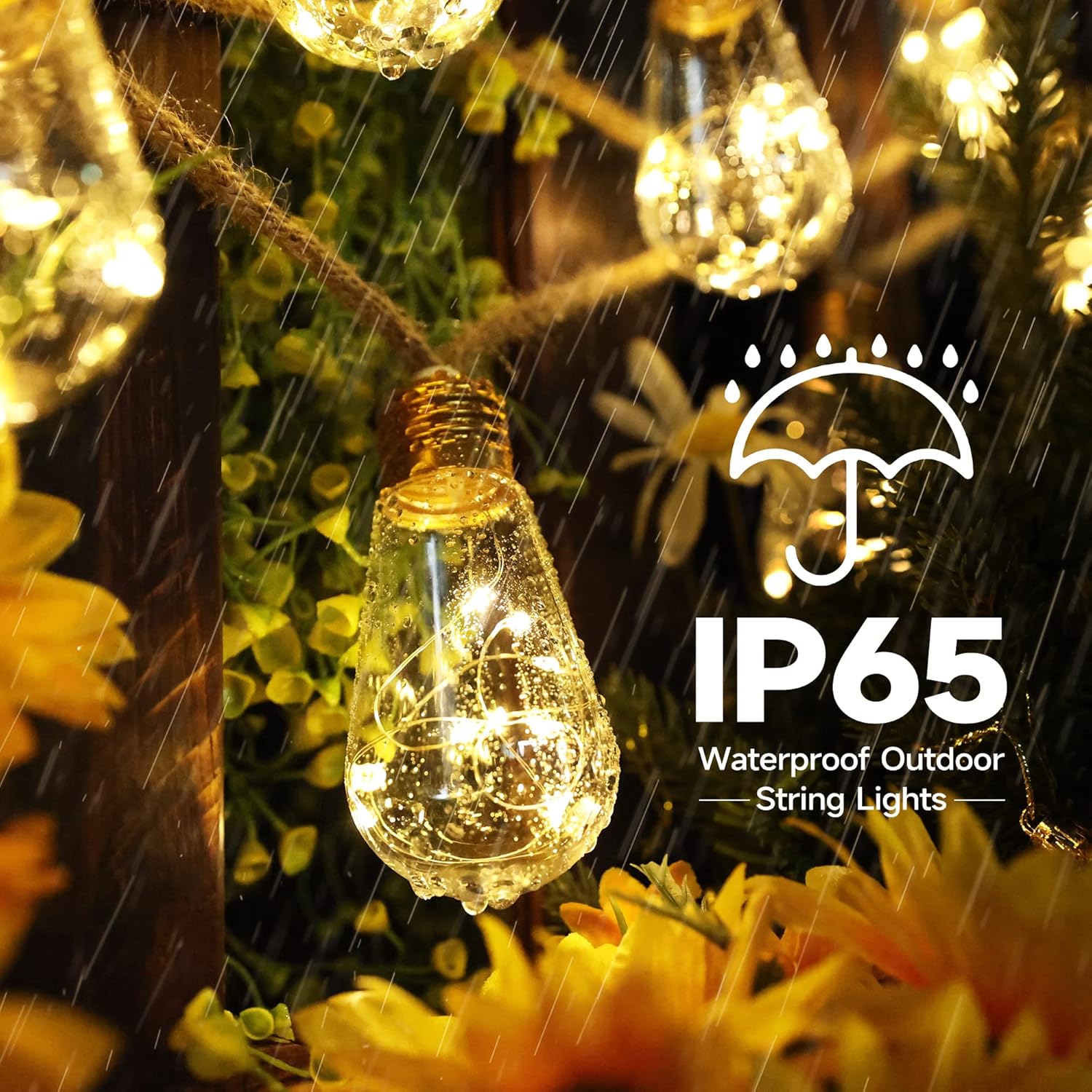 Solar Outdoor String Lights 20 - огляд і ціна Outdoor Lighting Patio