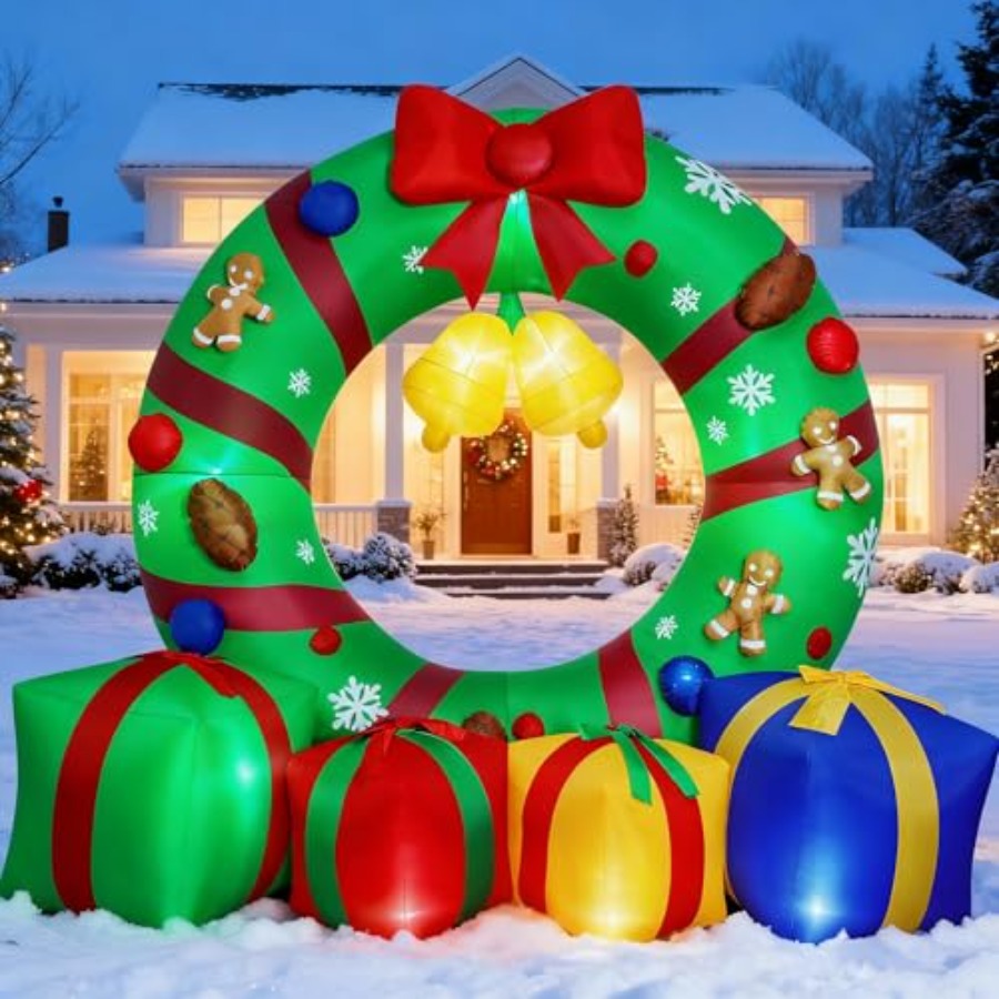 10FT Giant Inflatable Christma - огляд і ціна Outdoor Lighting Box