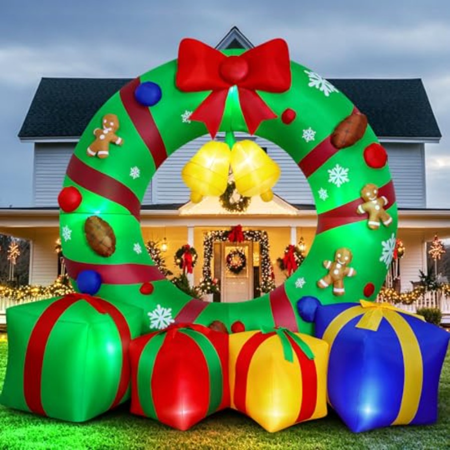 10FT Giant Inflatable Christma - огляд і ціна Outdoor Lighting Box